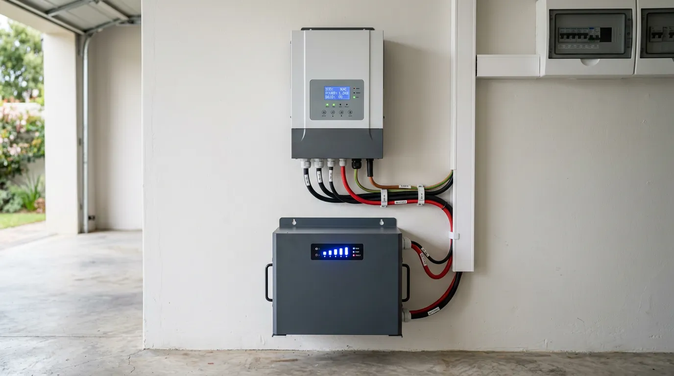 Inverter and battery load shedding solution installed in a South African home